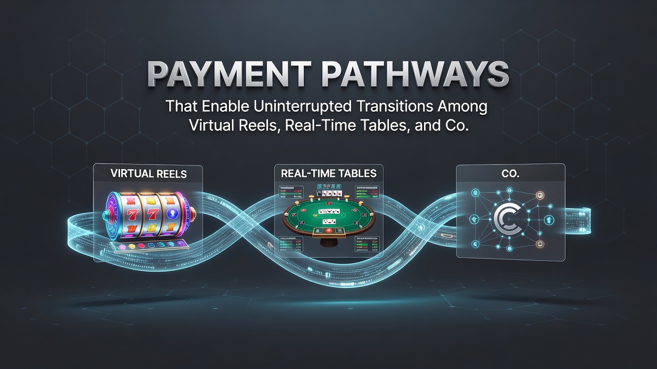 Live dealer tables and betting interfaces connected through shared payment rails